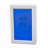 Radiant Digital Touch Screen Timer Vertical Mounted White TS8100-TIM-V