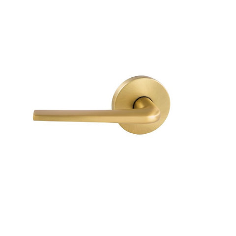 Gainsborough QuickFix Sierra Passage Lever Set with Latch Satin Brass 700SIELRSBWL