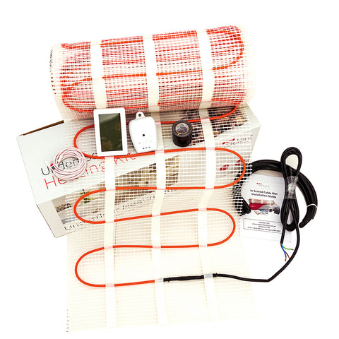 Radiant Under Heating In Screed Kits for Bathrooms - 0.5 x 2.0m /1.0 sqm ISCMK200-200W