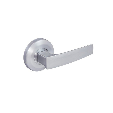 Gainsborough Neue Aurora Lever Passage Set Smooth Round Brushed Satin Chrome 1905AURBSC