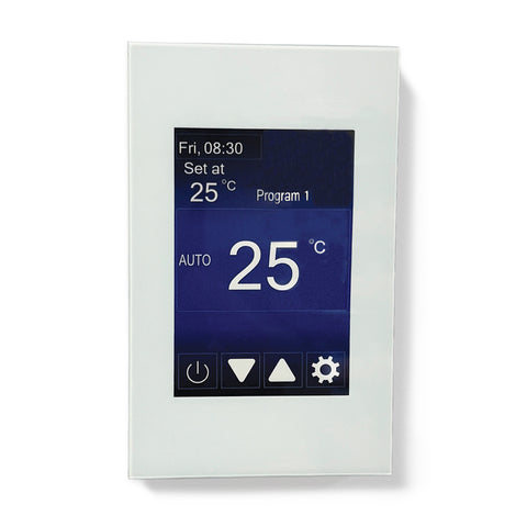Radiant Premium Universal Touch Screen Timer Vertical Or Horizontal Orientation White UTSW-TIM