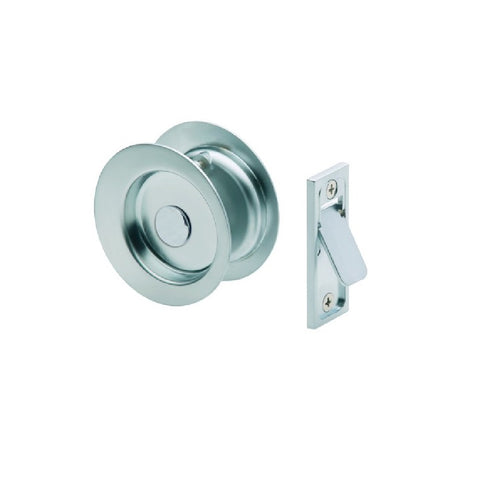 Gainsborough Passage Sliding Cavity Set Circular Satin Chrome 396SCS