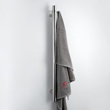 Radiant Vertical Round Single Bar Heated Mirror Polished Finish VTR-950