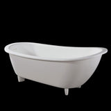 Kaskade Pure Genevieve Freestanding Slipper Bath 1700mm Matte White VX40-1700-NIK8656KNA