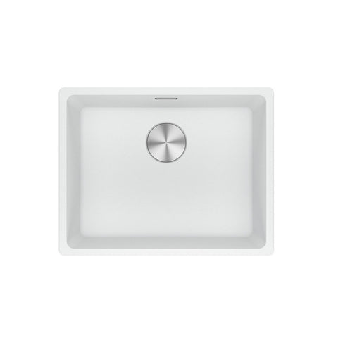 Franke Maris Single Bowl 520mm Polar White Flushmount MRG210-52PW-B