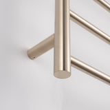 Radiant Round Heated Towel Rail Right 430x1100mm Warm Brushed Nickel WBN-RTR430RIGHT