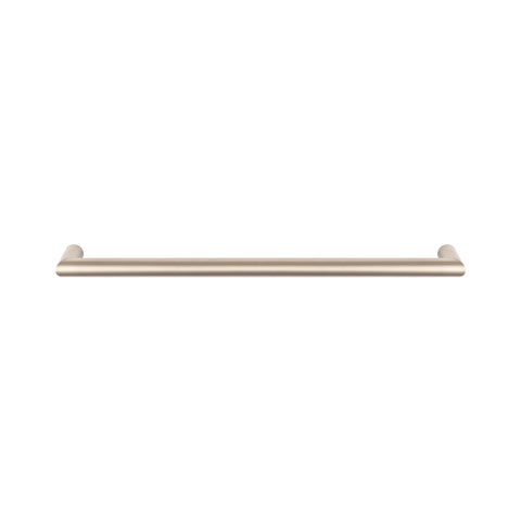 Radiant Round Single Bar Towel Rail 650mm Warm Brushed Nickel WBN-SBRTR-650