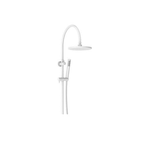 ADP Soul Gooseneck Twin Shower Set Matte White JTAPSRTSETSOUWH