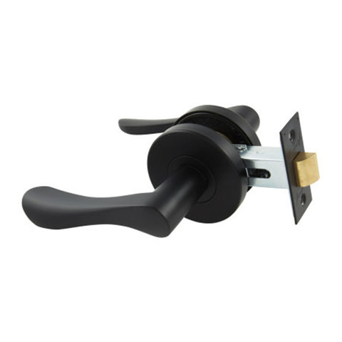 Gainsborough Florence Lever Passage Set Matte Black 105FLOMB