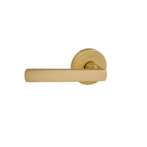 Gainsborough QuickFix Rivera Passage Lever Set with Latch Satin Brass 700RIVLRSBWL