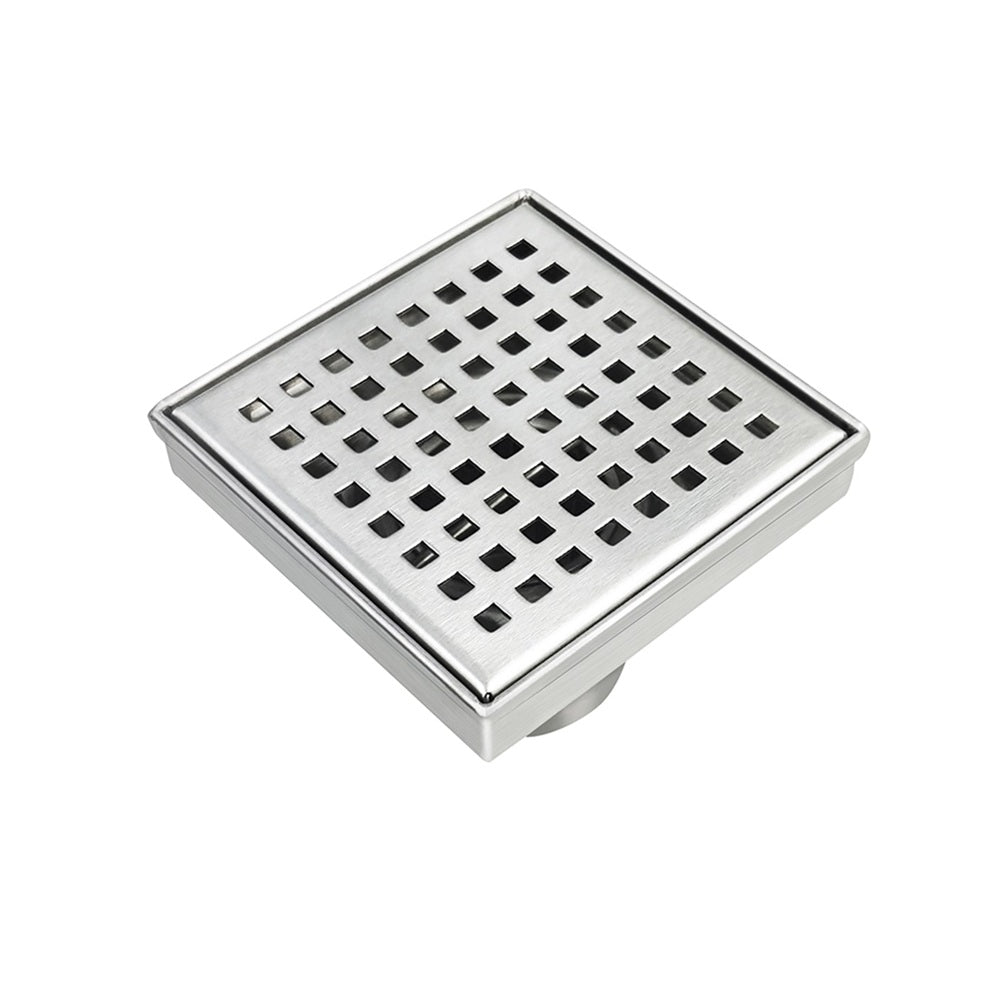 Radiant Floor Waste 700mm w/ Pattern Cover w/ 90mm Outlet Brushed Satin 316-RPS-100-90