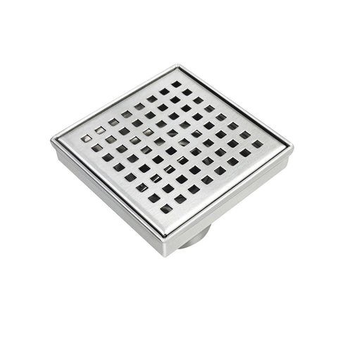 Radiant Floor Waste 700mm w/ Pattern Cover w/ 90mm Outlet Brushed Satin 316-RPS-100-90