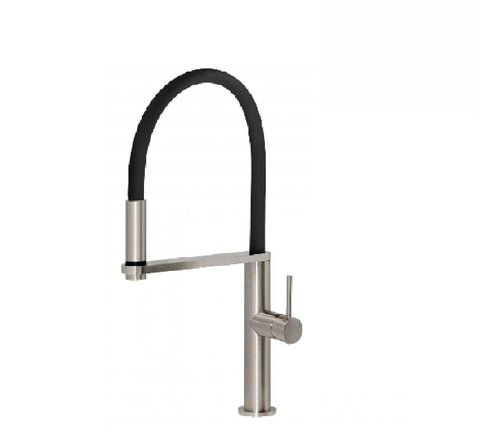 Phoenix Blix Flexible hose sink mixer round  brushed nickel (2530531082300)