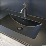 Fienza Dolce Matte Black Industrial 1200mm Vanity Kickboard TCLB120XK