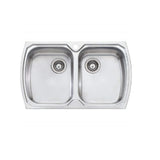 Oliveri Monet 815mm Double Bowl Topmount Sink Stainless Steel MO763