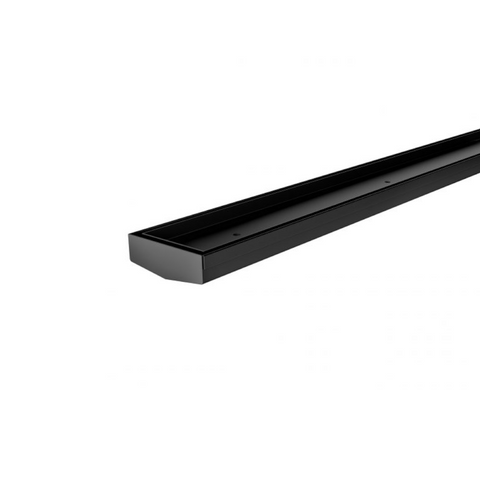 Phoenix V Channel Drain TI 75 x 600mm Outlet 45mm Matte Black 201-1111-10