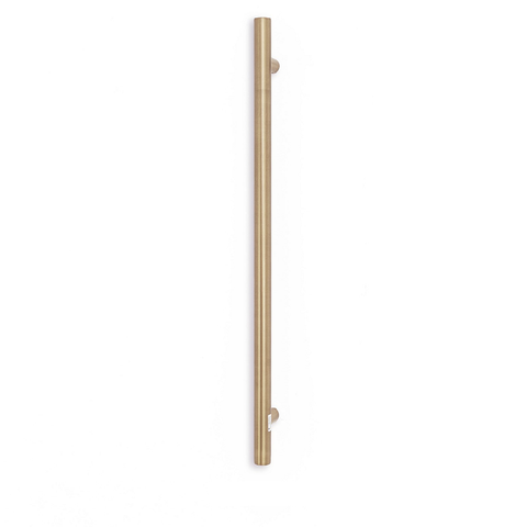 Radiant Vertical Single Heated Towel Bar 40mm X 950mm Champagne (Top or Botton Wiring) CH-VTR-950