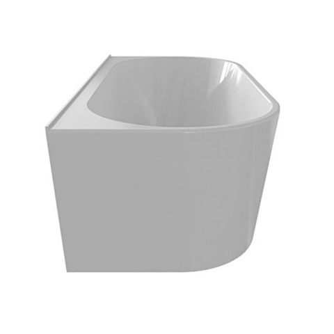 Napoli Back to Wall Freestanding Bath 1500mm White PRBTW1500