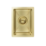 Meir Kitchen Sink Mini - Single Bowl 382 x 272 - Brushed Bronze Gold MKSP-S322222-BB