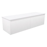 Fienza Alina Fluted Satin White 1500 Wall-Hung Cabinet (Cabinet Only) 150RW-C