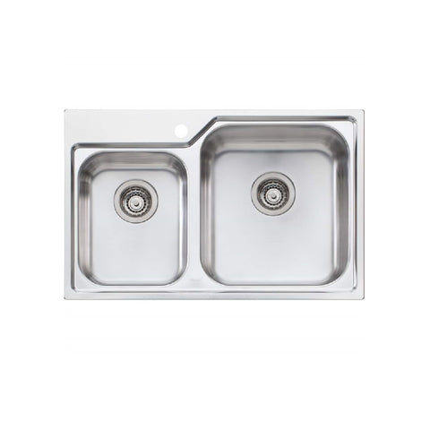 Oliveri Nu-Petite 775mm Topmount 1 & 3/4 Stainless Steel NP616