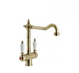 Turner Hastings Frances Double Sink Mixer 18117BR Lacquered Bronze (2530554708028)