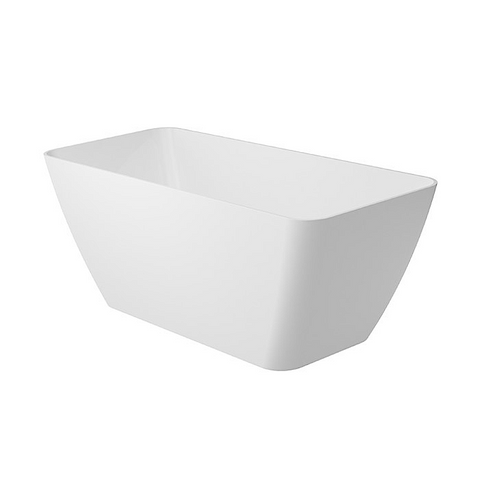 ADP Utopia 1600mm Cast Marble Freestanding Bath Gloss White UTOPBATH1600G