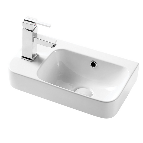 Pacto 260 Wall Basin White with Overflow No Tapholel 191138 (4516799774780)