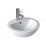 Chios 205 Basin Semi White with OverflowOne Taphole 191472 (4516799053884)