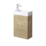 Fienza Edge Scandi Oak Wall Hung 450mm Vanity With Overflow 45RS-OF