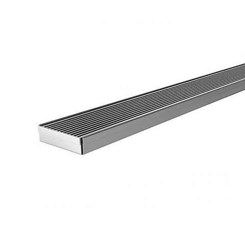 Phoenix Flat Channel Drain HG 75 x 750mm Outlet 45mm Stainless Steel 200-2121-51