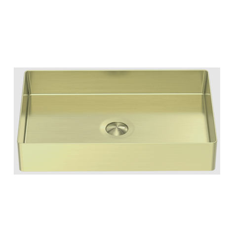 Nero Basin Rectangle Stainless Steel Basin Brushed Gold NRB3555BG