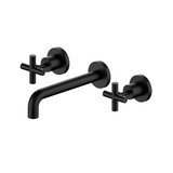 Nero X Plus Wall Basin Set 215mm Spout Matte Black NR201607aMB