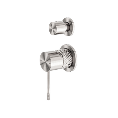 Nero Opal Shower Mixer with Diverter Separate Plate Brushed Nickel NR251909eBN