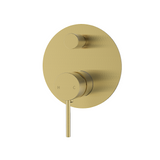 Ikon Hali Wall Mixer with Diverter Brushed Gold HYB88-501BG