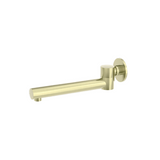 Nero Dolce Wall Mounted Swivel Bath Spout Brushed Gold NR202BG