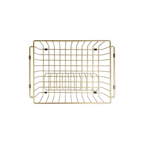 Meir Dish Rack Brushed Bronze Gold MDR-01-BB