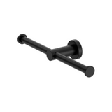 Nero Mecca Double Toilet Roll Holder Matte Black NR1986dMB