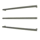 Radiant Gun Metal Grey 800mm Round Single Bar Heated Towel Rail (Left or Right Wiring) GMG-SBRTR-800