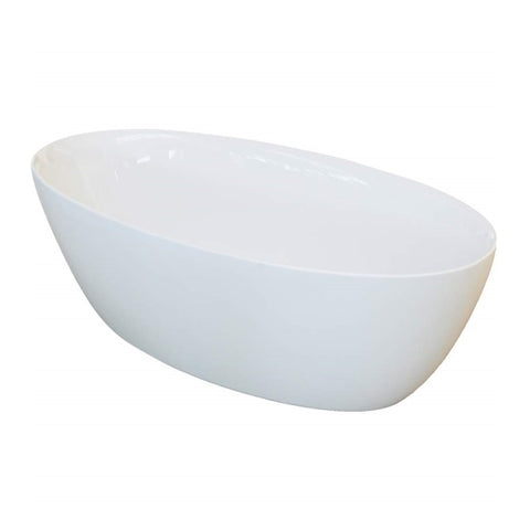 Oliveri Naples Freestanding Bath 1500mm White NA1500-D