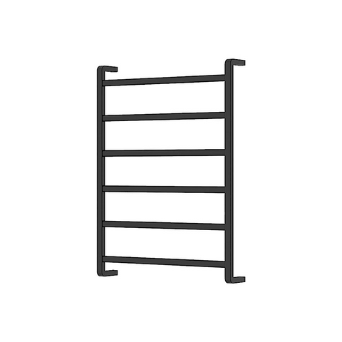 Fienza Koko Heated Towel Ladder 600x800mm 6 Bars Matte Black 8906080MB