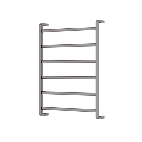 Fienza Koko Heated Towel Ladder 600x800mm 6 Bars Gun Metal 8906080GM