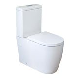 Turner Hastings Narva Rimless Close Coupled Back to Wall Universal Toilet Suite with Thick Seat NA100RBTW-K