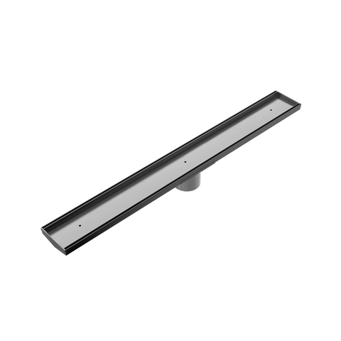Nero Tile Insert V Channel 900x106mm Floor Grate 90mm Outlet Gunmetal NRFG001HSGM