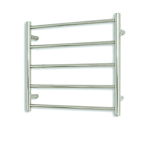 Radiant Polished 600 x 500mm Round Non Heated Towel Rail LTR03-600