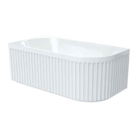 Fienza Eleanor Freestanding 1500mm Right Hand Corner Bath Acrylic White FR713-1500R