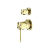 Nero Opal Shower Mixer with Diverter Separate Plate Brushed Gold NR251909eBG