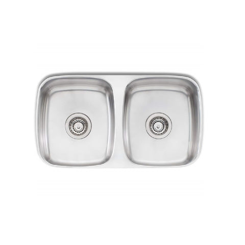 Oliveri Endeavour Double Bowl Undermount Sink Stainless Steel EE63U