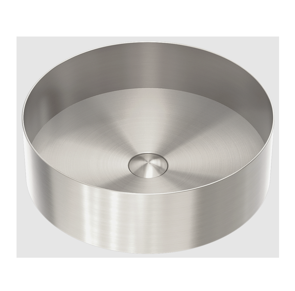 Nero Basin Round 400mm Stainless Steel Brushed Nickel NRB401RBN