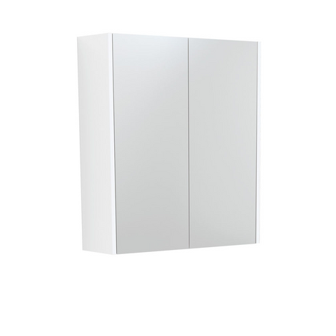 Fienza Mirror Cabinet 600mm with Side Panels Satin White PSC600MW